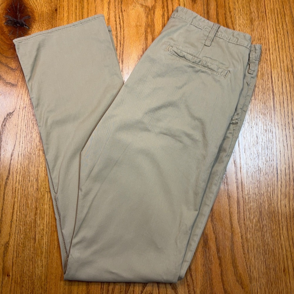 BKE Tyler Chino Pants Mens 34x36 Tan Khaki Straight Leg Stretch Preppy